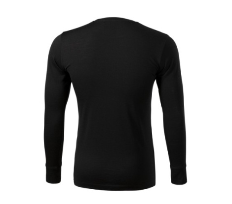 Tričko pánske MALFINI Premium® Merino Rise LS 159 čierna veľ. XL