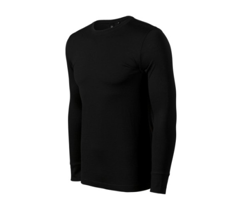 Tričko pánske MALFINI Premium® Merino Rise LS 159 čierna veľ. 2XL