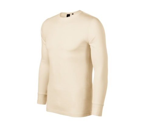 Tričko pánske MALFINI Premium® Merino Rise LS 159 mandľová veľ. 3XL