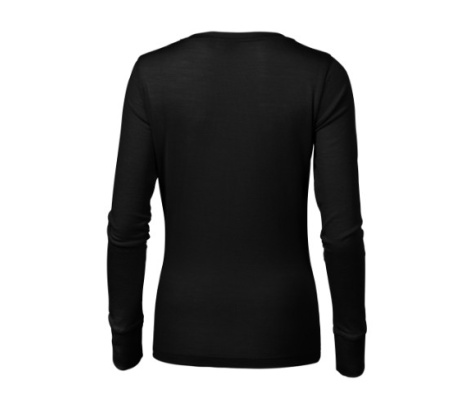 Tričko dámske MALFINI Premium® Merino Rise LS 160 čierna veľ. XL