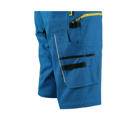 Working shorts CXS STRETCH, Men´s, bright blue - black, size: 68