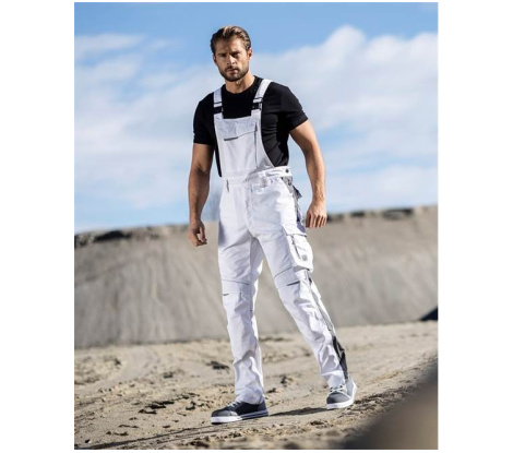 Nohavice s náprsenkou ARDON®URBAN+ biele