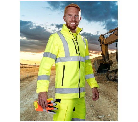 Bunda softshelová ARDON®REF501 hi-viz žltá