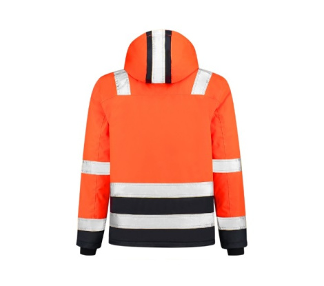 Pracovná bunda unisex TRICORP Midi Parka High Vis Bicolor T51 fluorescenčná oranžová veľ. XL