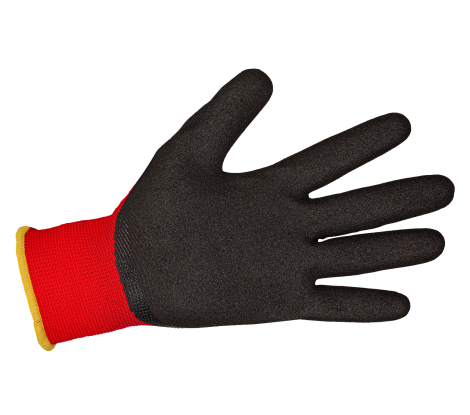 MANOS Gloves black/red