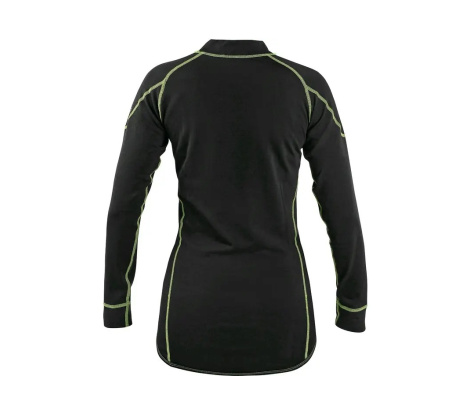 Tričko REWARD, funkční, dlouhý rukáv, dámské, černo-zelené, vel. XL