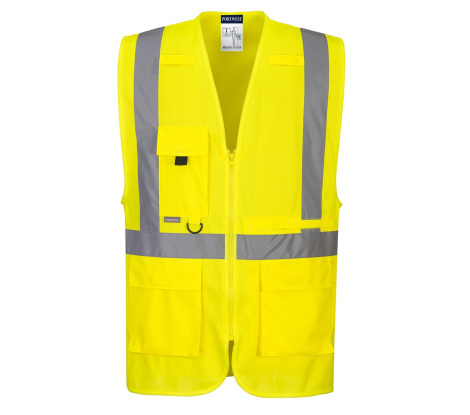 C357 - Hi-Vis executive vesta s vreckom na tablet