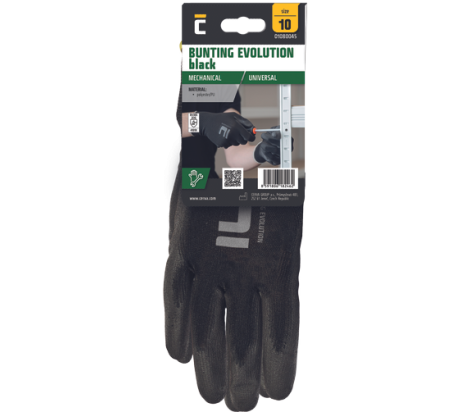 BUNTING EVO BLACK rukavice blister