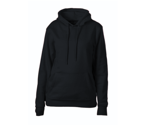 Dámska mikina Hoodie s kapucňou a klokankou čierna S