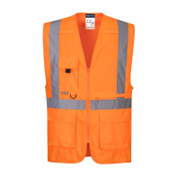 C357 - Hi-Vis executive vesta s vreckom na tablet