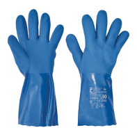 NIVALIS rukavice PVC - modré - 10