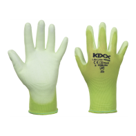 LIKE LIME rukavice nylon PU dla zelená 7