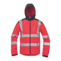 KNOXFIELD HVPS softshell bunda červen XS