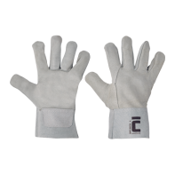 SNIPE WINTER rukavice celokožené sivá 11